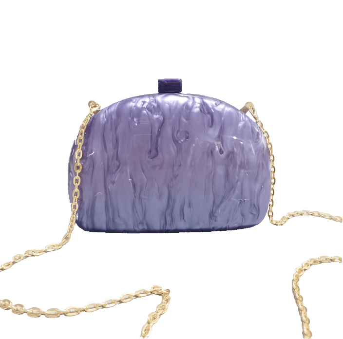 Acrylic Clutch or Crossbody Handbag - White Handbag La Vie Bien Acrylic Clutch or Crossbody Handbag - White