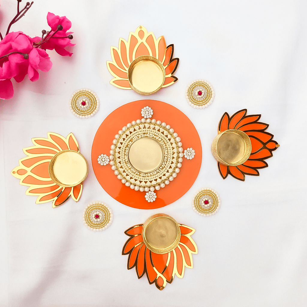 Acrylic Rangoli - Eco Friendly Decoration for Diwali La Vie Bien Acrylic Rangoli - Eco Friendly Decoration for Diwali
