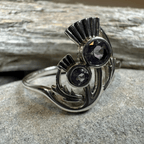 Adairia Scottish Thistle Amethyst Ring in Sterling Silver Ring La Vie Bien Adairia Scottish Thistle Amethyst Ring in Sterling Silver
