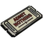 Admit Nothing Ticket Enamel Pin Enamel Pin La Vie Bien Admit Nothing Ticket Enamel Pin