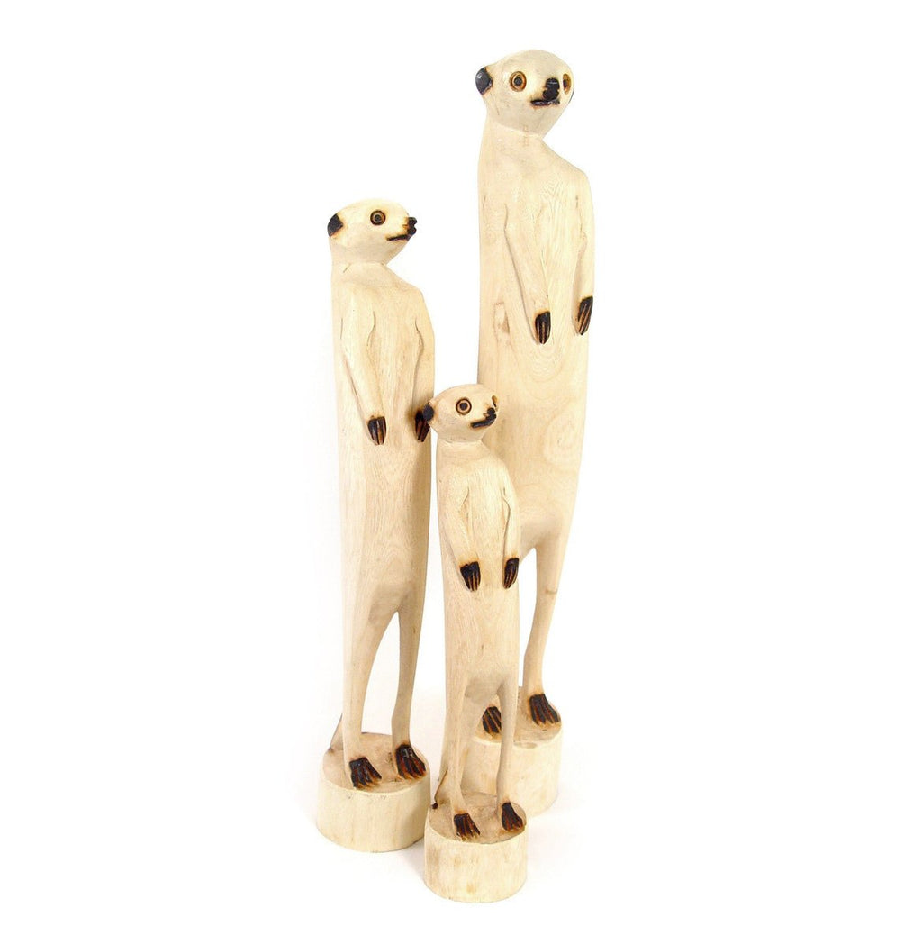 Adorable Hand Carved Standing Meerkat La Vie Bien Adorable Hand Carved Standing Meerkat