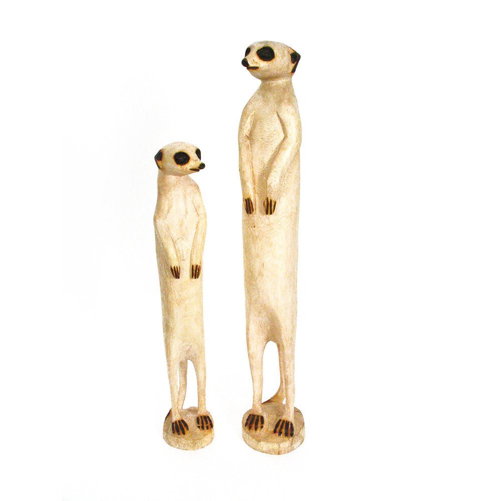 Adorable Hand Carved Standing Meerkat La Vie Bien Adorable Hand Carved Standing Meerkat