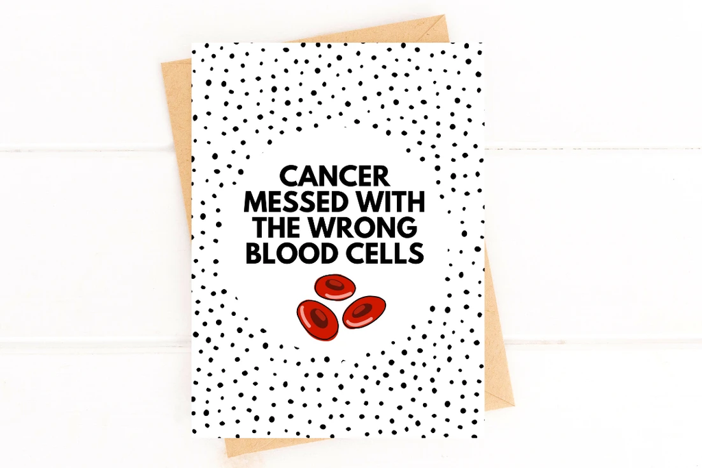 Leukemia Funny Get Well Card by Five Dot Post