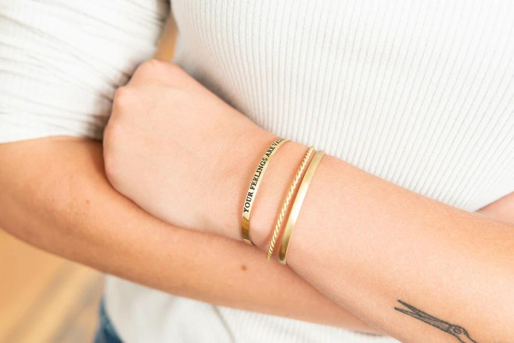 Affirm Quote Cuff by Fair Anita