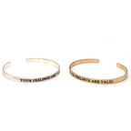 Affirm Quote Cuff by Fair Anita
