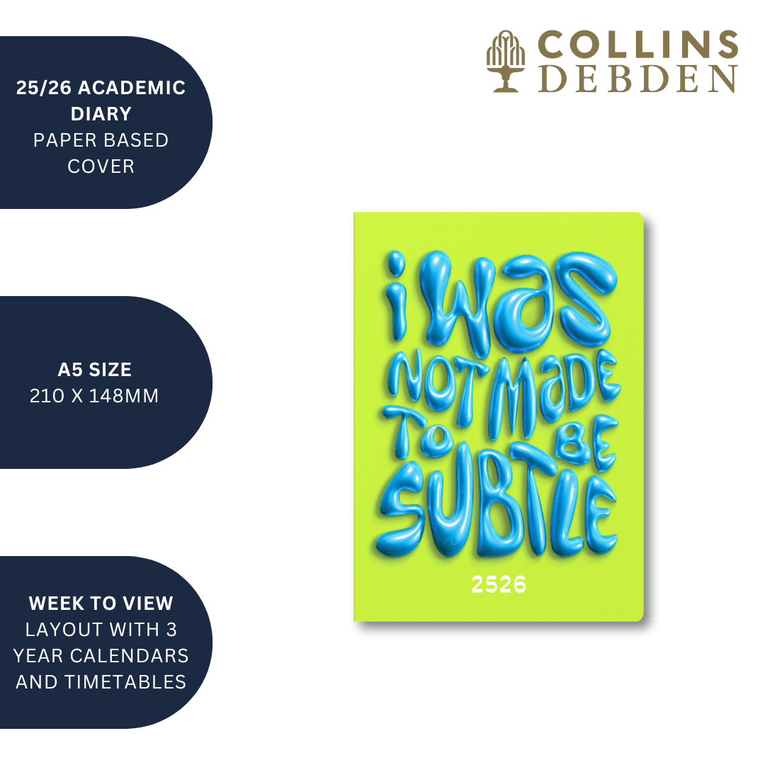 Affirmation - A5 Week - to - View Mid/Academic Year Diary Planner 2025 - 2026