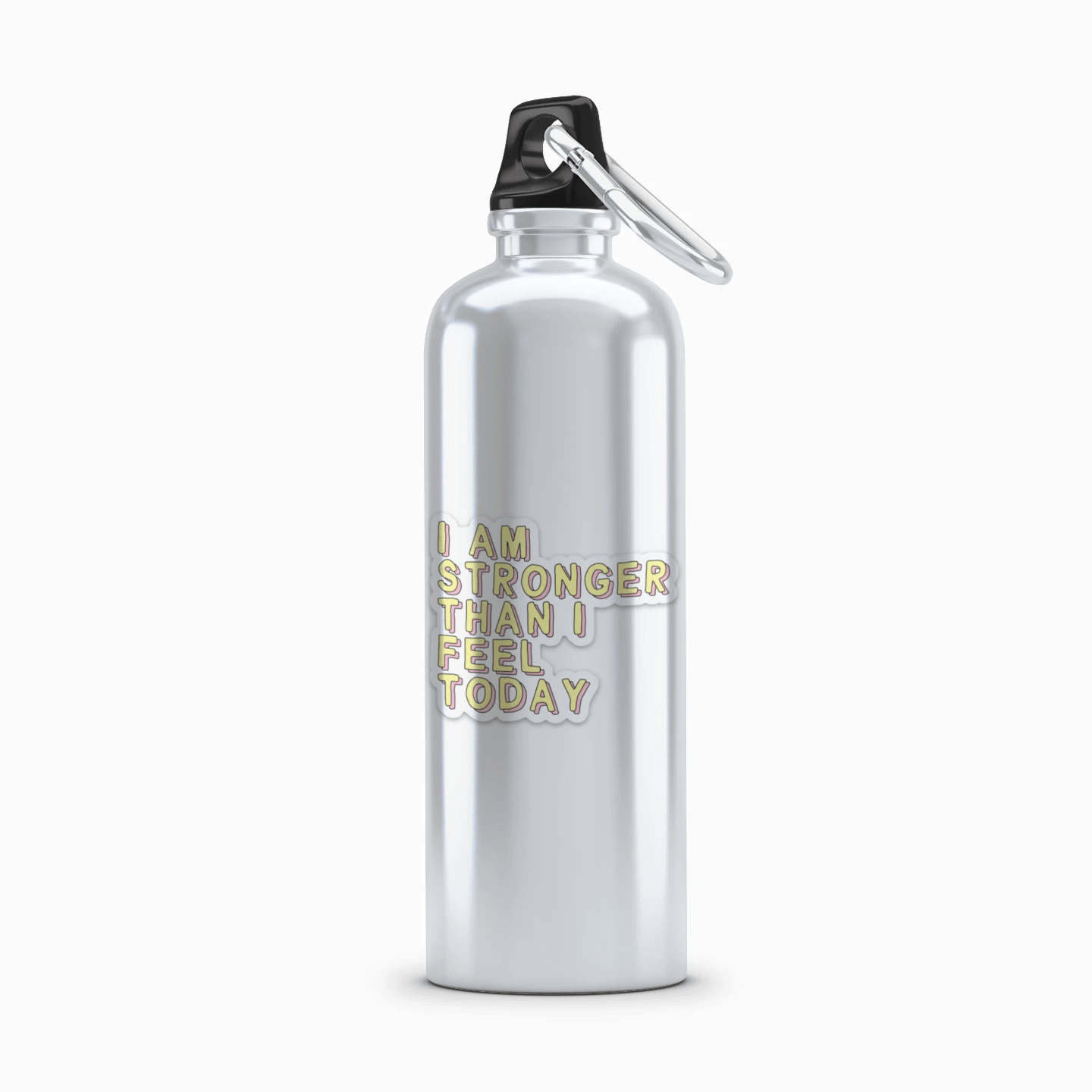 Affirmation Vinyl Sticker I Am Strong Than I Feel Today Encouragement Gift by Five Dot Post