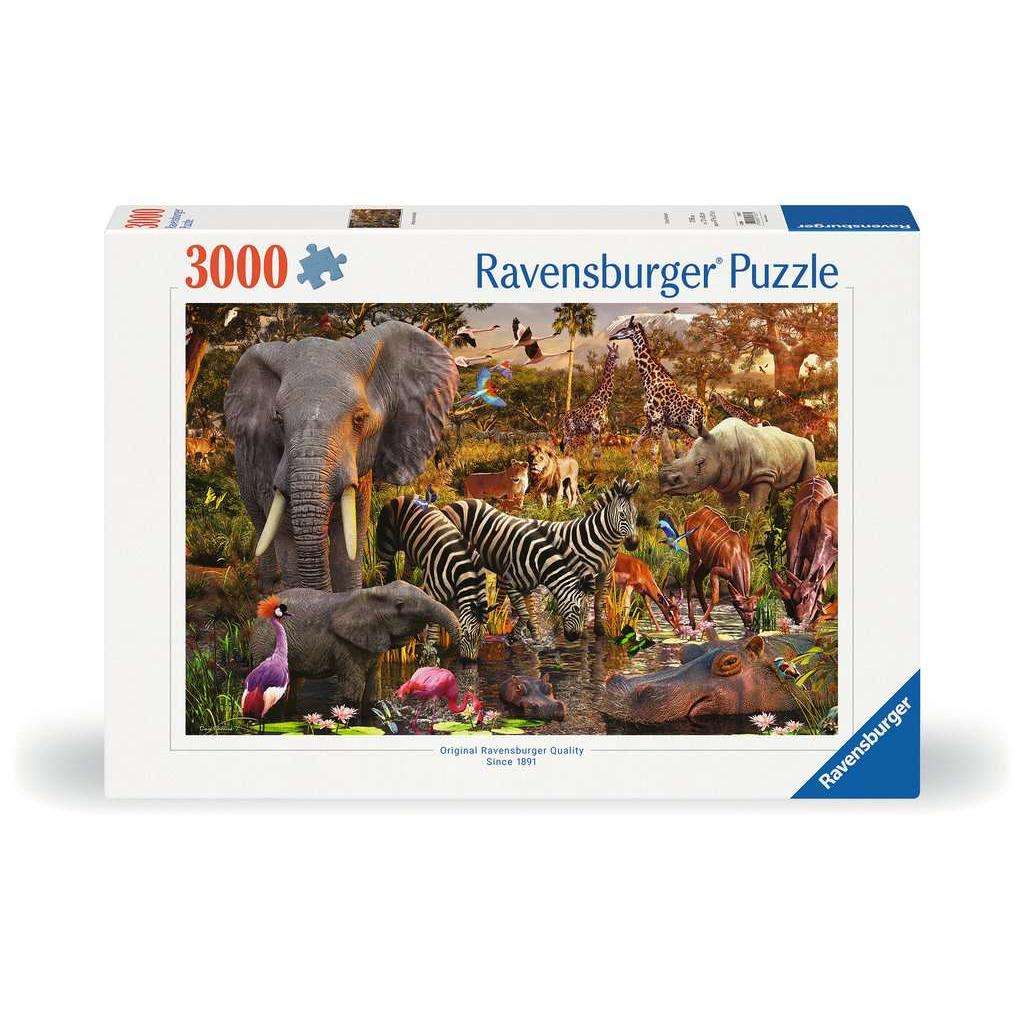 African Animal World 3000 Piece Jigsaw Puzzle Ravensburger Jigsaw Puzzle La Vie Bien African Animal World 3000 Piece Jigsaw Puzzle Ravensburger