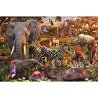 African Animal World 3000 Piece Jigsaw Puzzle Ravensburger Jigsaw Puzzle La Vie Bien African Animal World 3000 Piece Jigsaw Puzzle Ravensburger