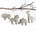 African Animals Ornaments - Set of 4 La Vie Bien African Animals Ornaments - Set of 4