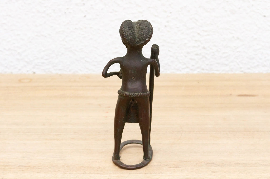 African Bronze Figure of a Woman