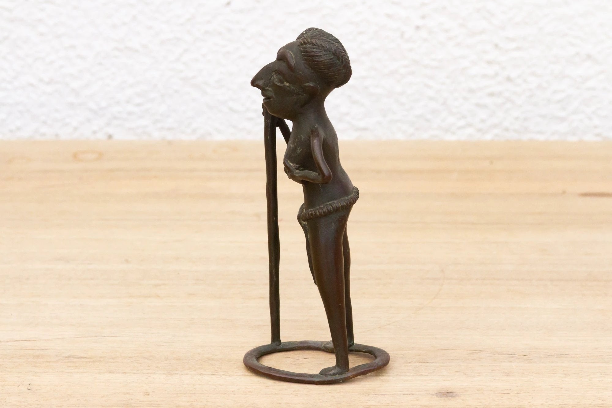 African Bronze Figure of a Woman