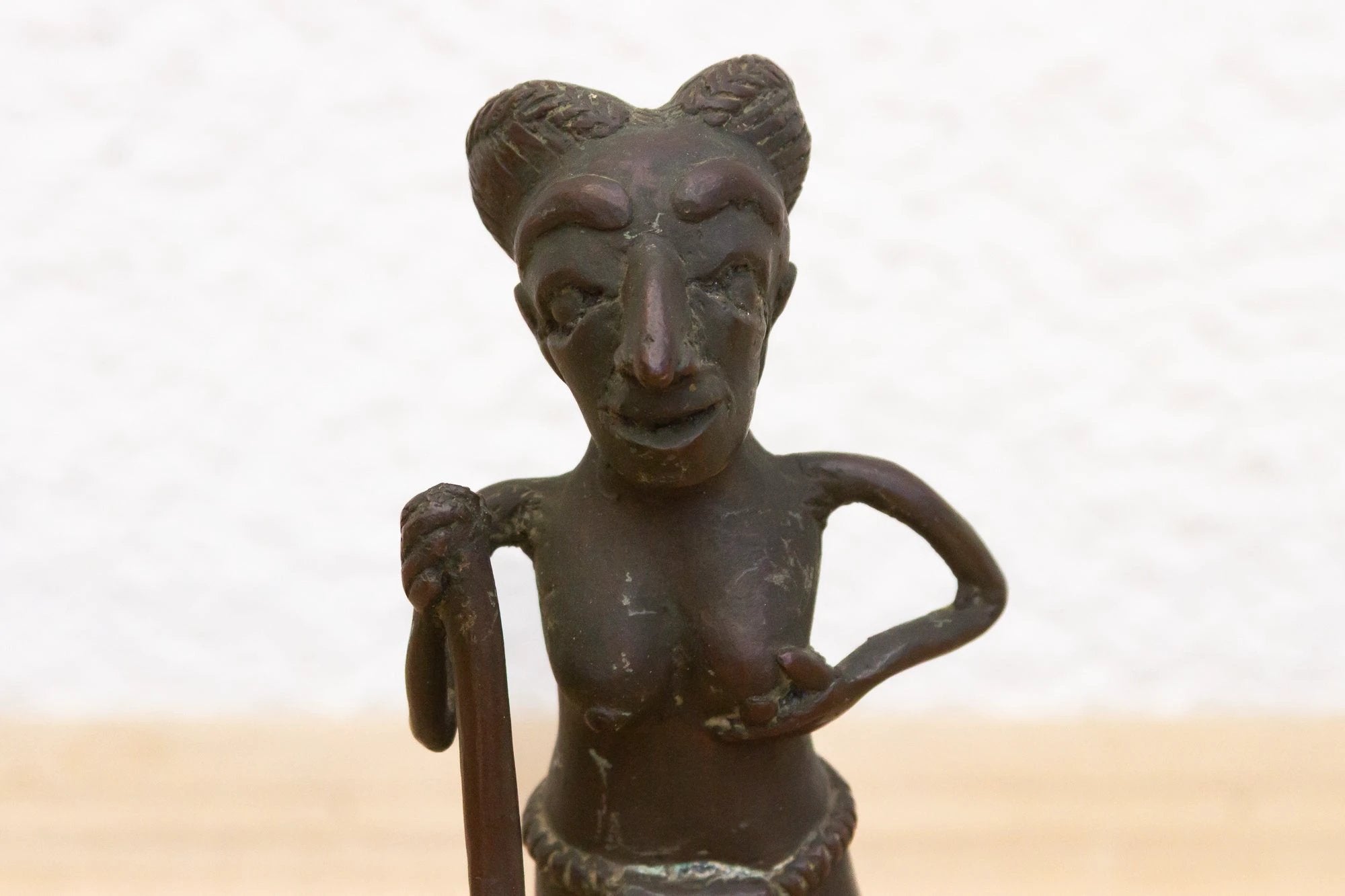 African Bronze Figure of a Woman