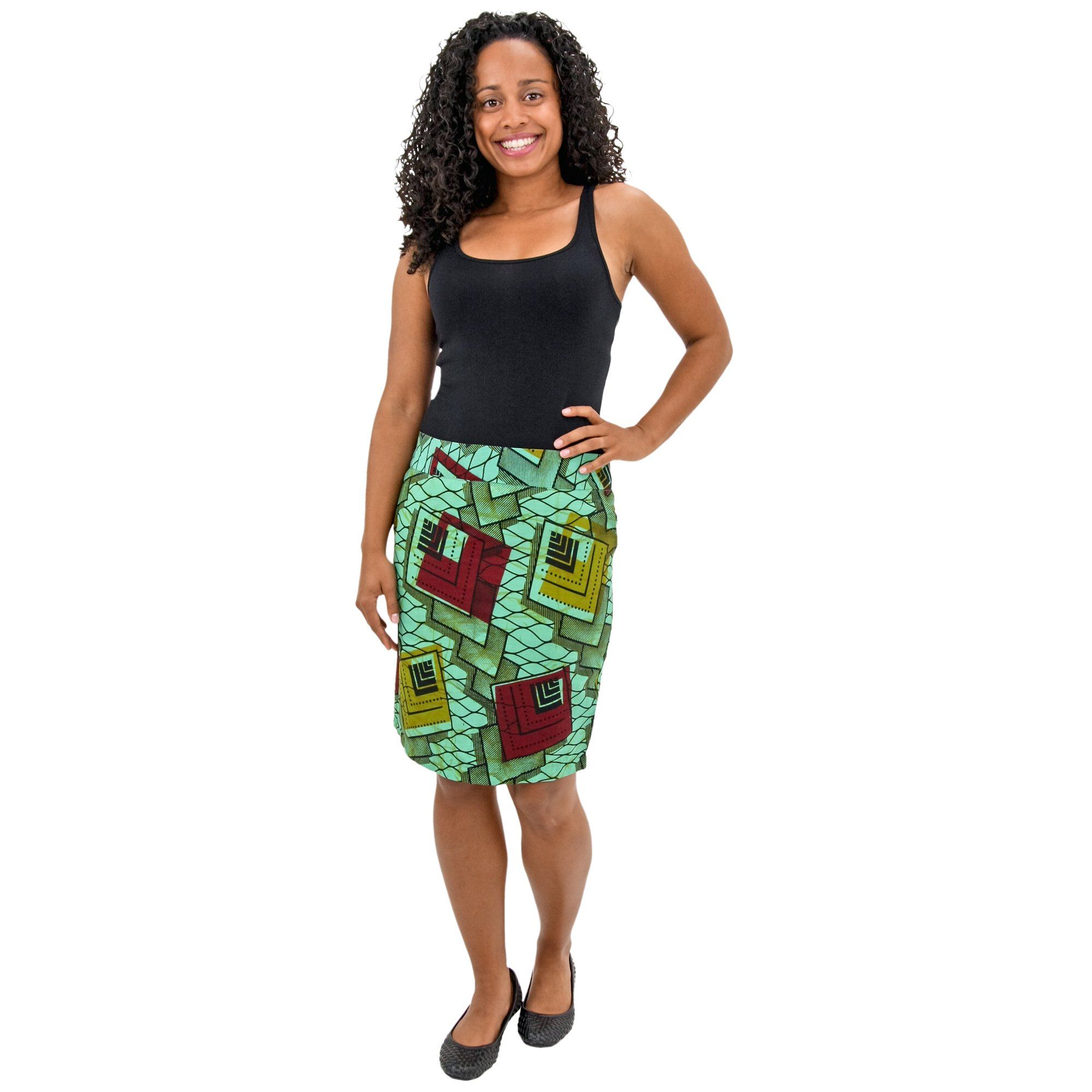 African Kitenge Pencil Skirt Dresses & Skirts La Vie Bien African Kitenge Pencil Skirt