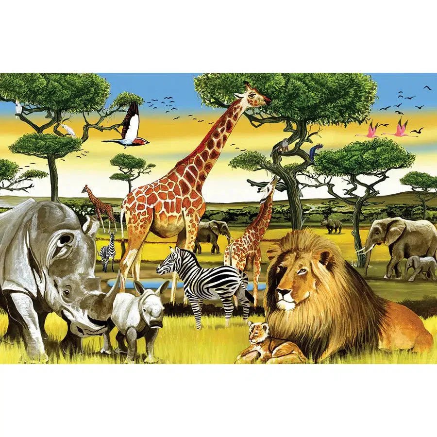 African Plains 36 Piece Floor Jigsaw Puzzle Cobble Hill Jigsaw Puzzle La Vie Bien African Plains 36 Piece Floor Jigsaw Puzzle Cobble Hill