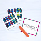 African Print Nail Wraps Bath & Body & Self Care La Vie Bien African Print Nail Wraps
