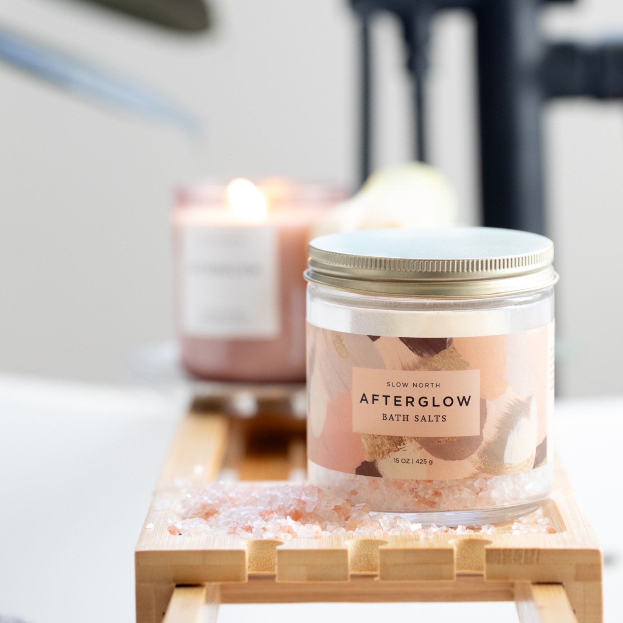Afterglow Bath Salts - 15 oz Jar Body Care La Vie Bien Afterglow Bath Salts - 15 oz Jar