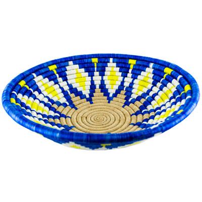 Agaseke Woven Bowl Basket - 12 inch Decorative Home Accent La Vie Bien Agaseke Woven Bowl Basket - 12 inch