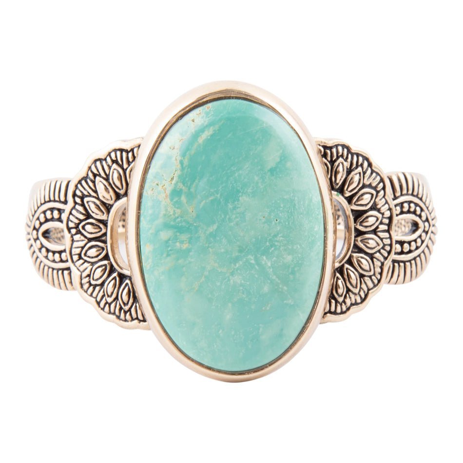 Agave Turquoise and Bronze Statement Cuff Bracelet