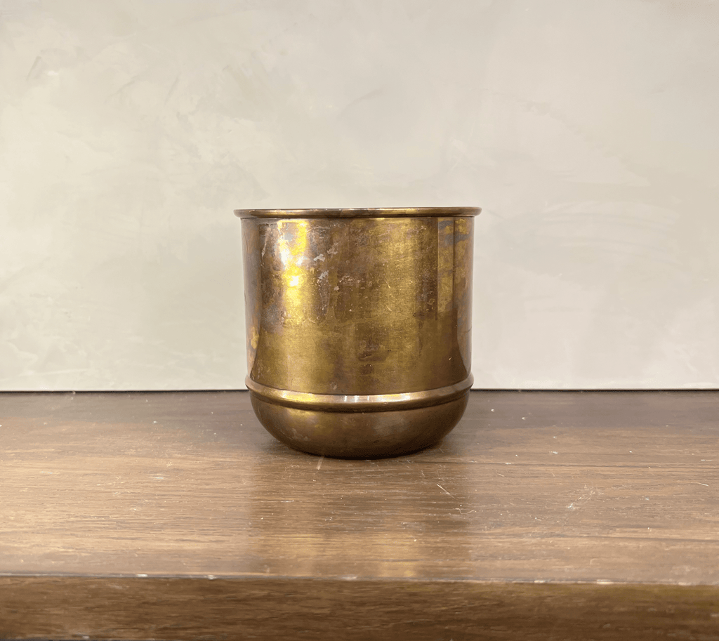 Aged Brass Primrose Pot Planter La Vie Bien Aged Brass Primrose Pot