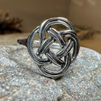 Ailre Celtic Knot Ring in Sterling Silver Ring La Vie Bien Ailre Celtic Knot Ring in Sterling Silver