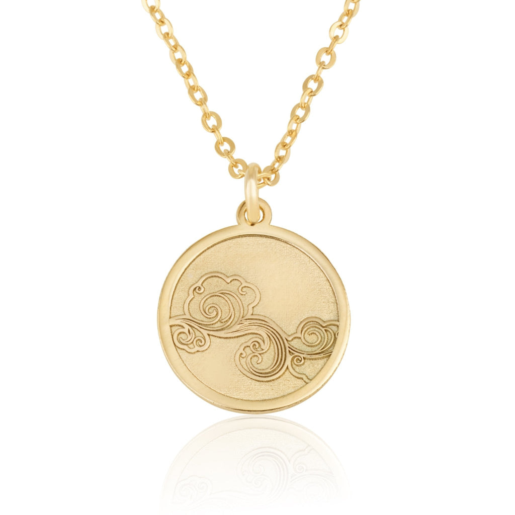Air Symbol Necklace La Vie Bien Air Symbol Necklace