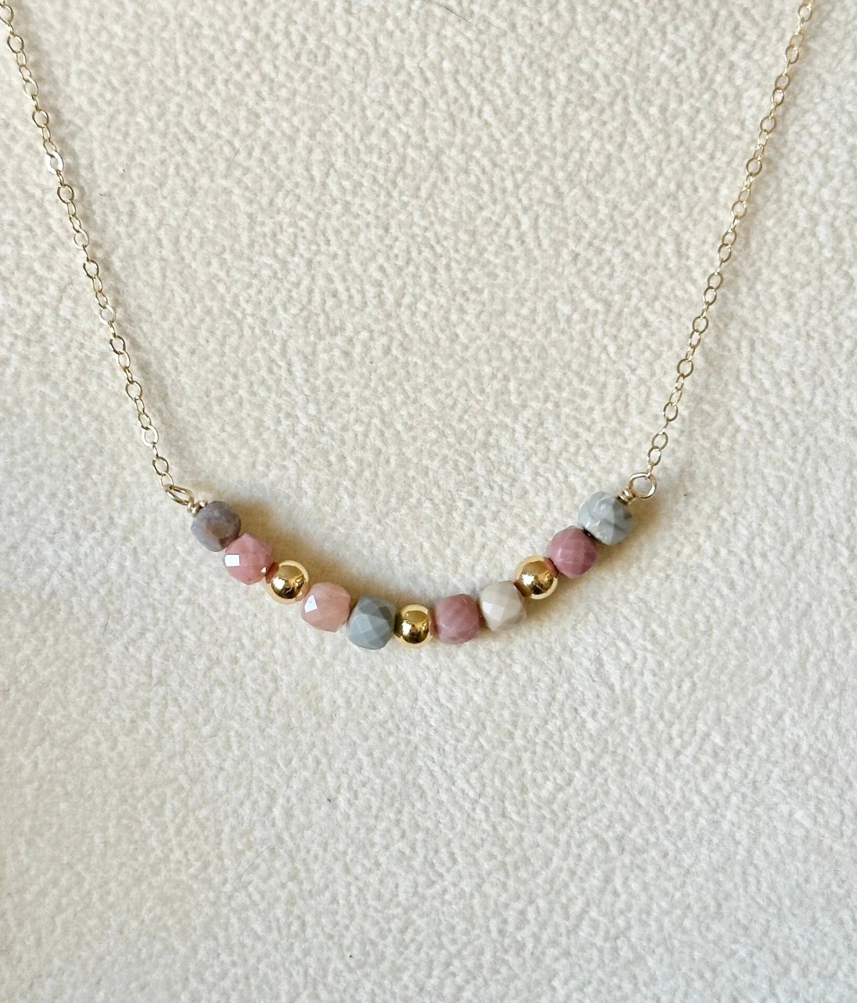 Alashan Mongolian Faceted Cube Necklace by AdoreJules Designs