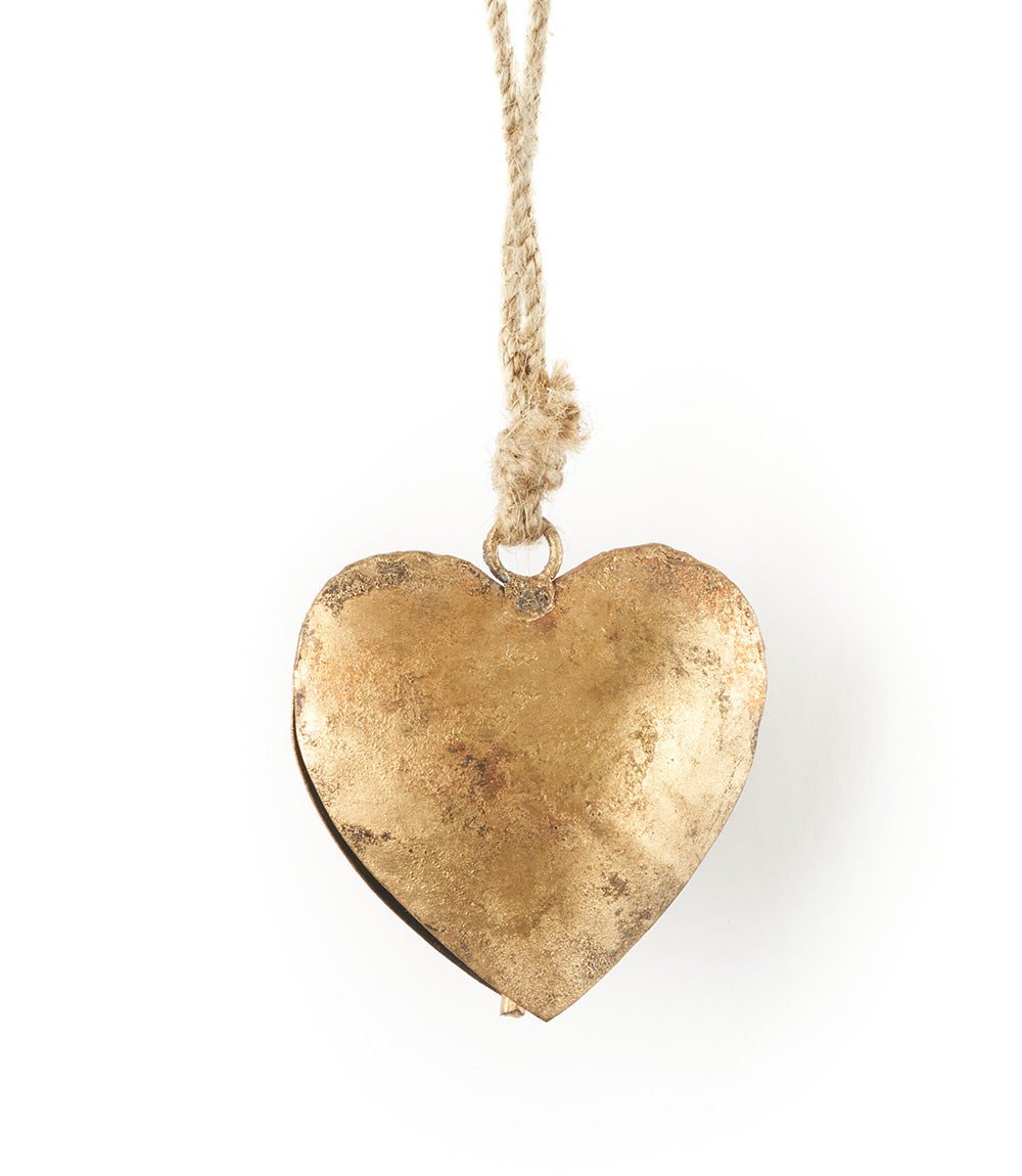 Alaya Heart Wind Chime - Rustic Bell HME stock line La Vie Bien Alaya Heart Wind Chime - Rustic Bell