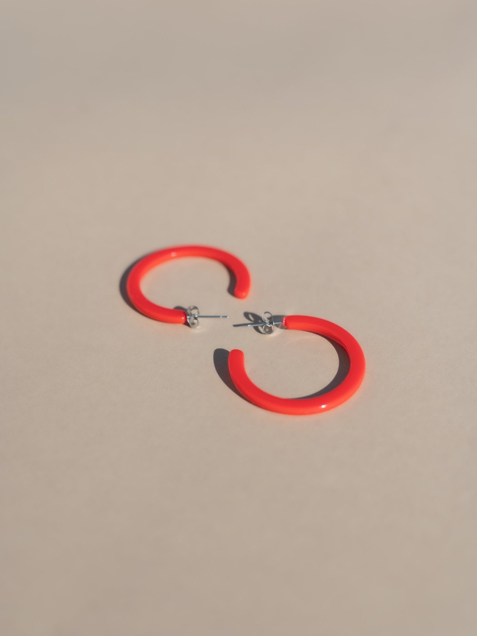 Alba Hoops ( New Thinner Style ) - Cherry Red