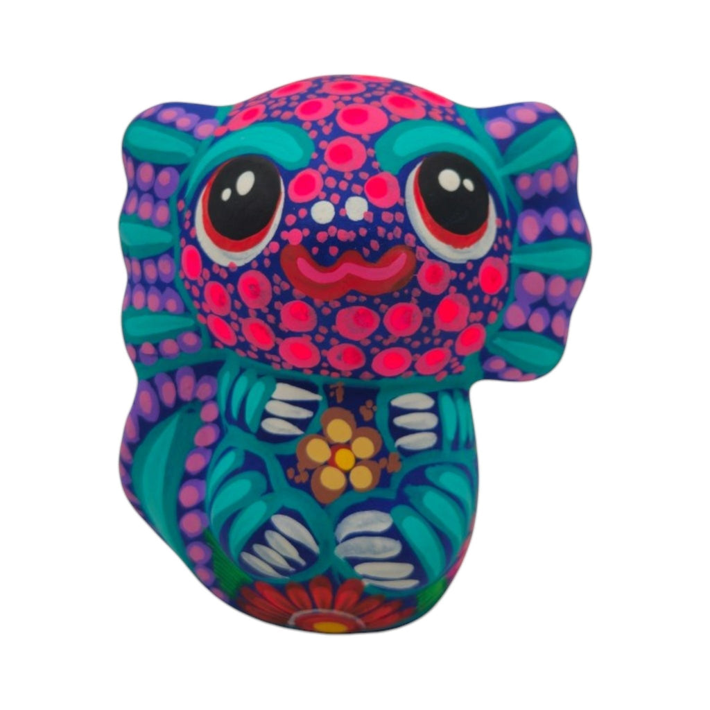 Alebrije Axolotl Figurine | Hand-Painted Mexican Folk Art Talavera Figurine La Vie Bien Alebrije Axolotl Figurine | Hand-Painted Mexican Folk Art