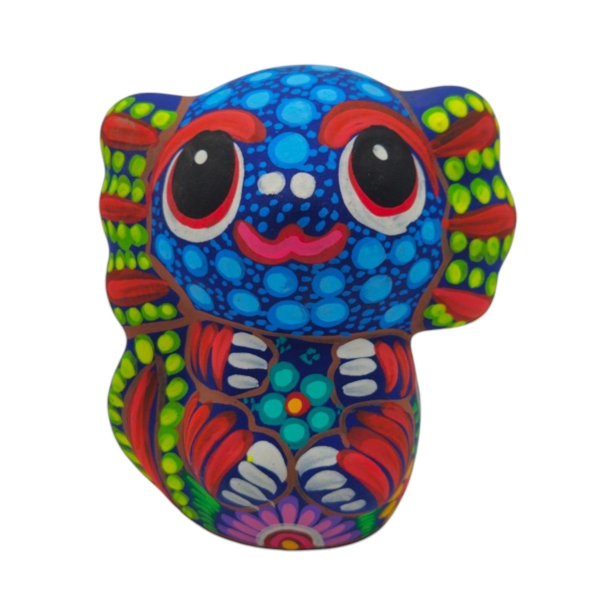 Alebrije Axolotl Figurine | Hand-Painted Mexican Folk Art Talavera Figurine La Vie Bien Alebrije Axolotl Figurine | Hand-Painted Mexican Folk Art