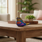 Alebrije Bird Figurine | Colorful Mexican Folk Art Talavera Figurine La Vie Bien Alebrije Bird Figurine | Colorful Mexican Folk Art