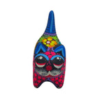 Alebrije Cat Figurine | Hand-Painted Ceramic Artwork Talavera Figurine La Vie Bien Alebrije Cat Figurine | Hand-Painted Ceramic Artwork