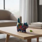 Alebrije Cat Figurine | Hand-Painted Ceramic Artwork Talavera Figurine La Vie Bien Alebrije Cat Figurine | Hand-Painted Ceramic Artwork