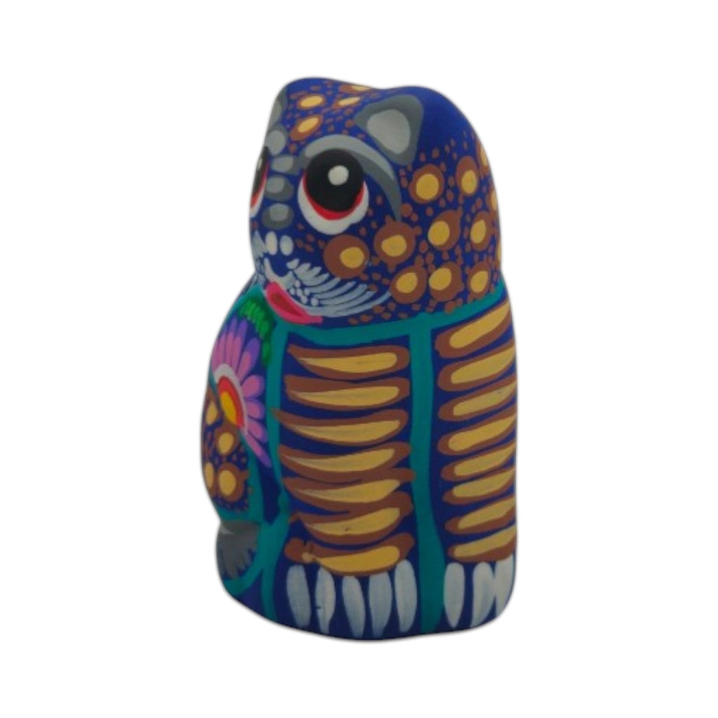 Alebrije Cat Figurine | Hand-Painted Mexican Folk Art Talavera Figurine La Vie Bien Alebrije Cat Figurine | Hand-Painted Mexican Folk Art