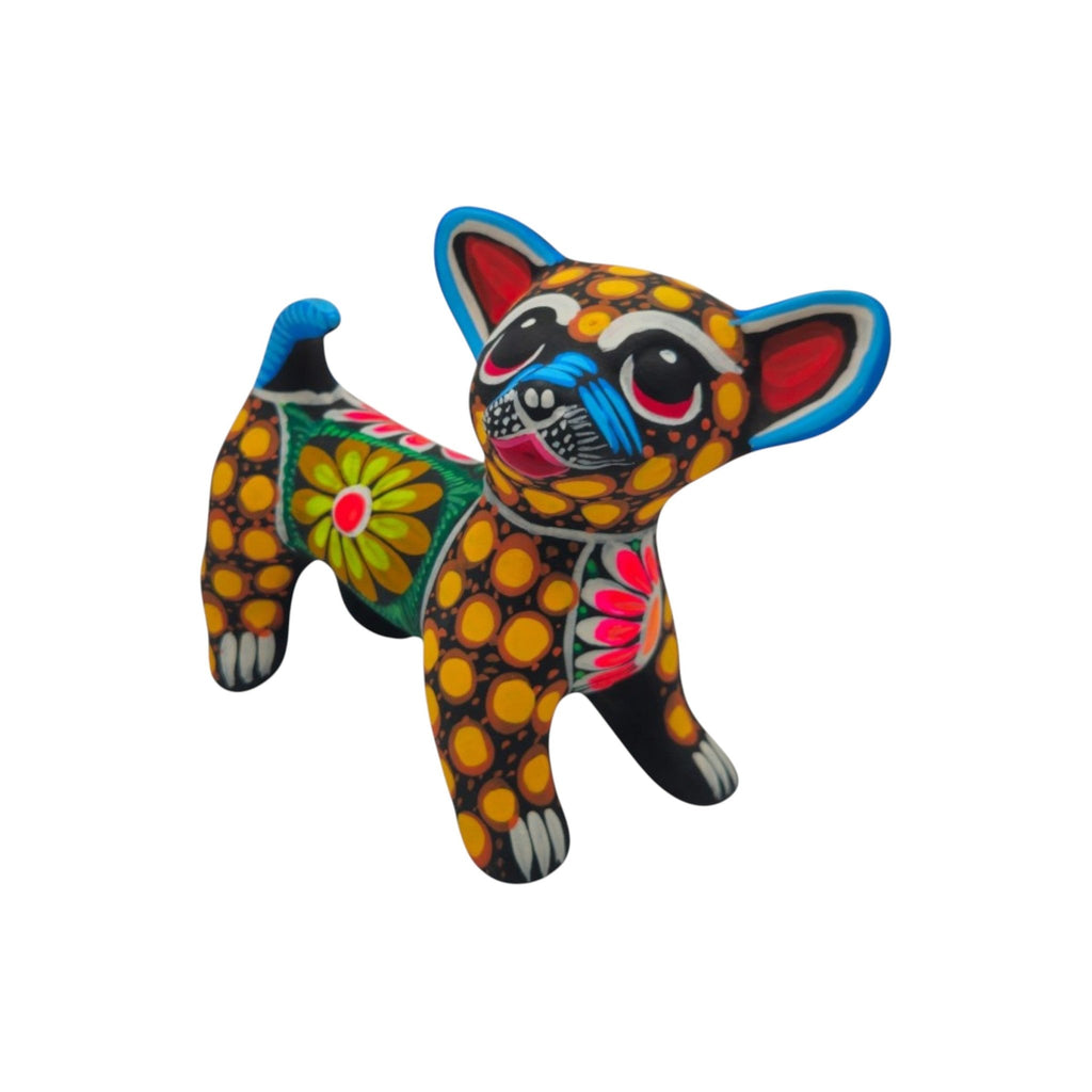 Alebrije Chihuahua Dog Figurine | Handmade Mexican Folk Art Talavera Figurine La Vie Bien Alebrije Chihuahua Dog Figurine | Handmade Mexican Folk Art