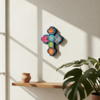 Alebrije Cross Wall Art | Colorful Mexican Decor Guerrero Wall Art La Vie Bien Alebrije Cross Wall Art | Colorful Mexican Decor