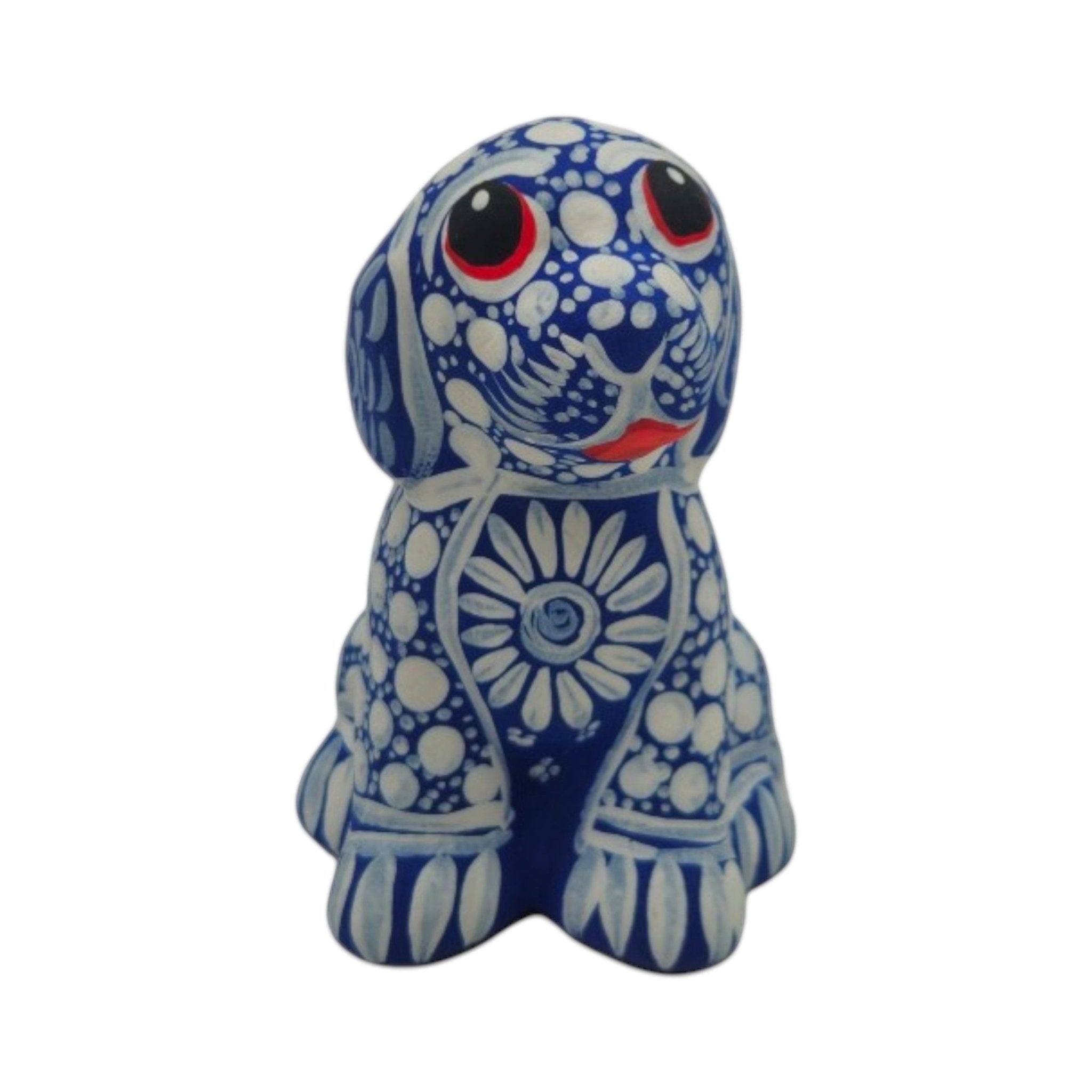 Alebrije Dog Figurine | Hand-Painted Folk Art Talavera Figurine La Vie Bien Alebrije Dog Figurine | Hand-Painted Folk Art