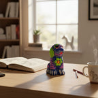 Alebrije Dog Figurine | Hand-Painted Folk Art Talavera Figurine La Vie Bien Alebrije Dog Figurine | Hand-Painted Folk Art