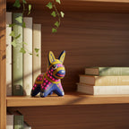 Alebrije Donkey Figurine | Hand-Painted Mexican Folk Art Talavera Figurine La Vie Bien Alebrije Donkey Figurine | Hand-Painted Mexican Folk Art