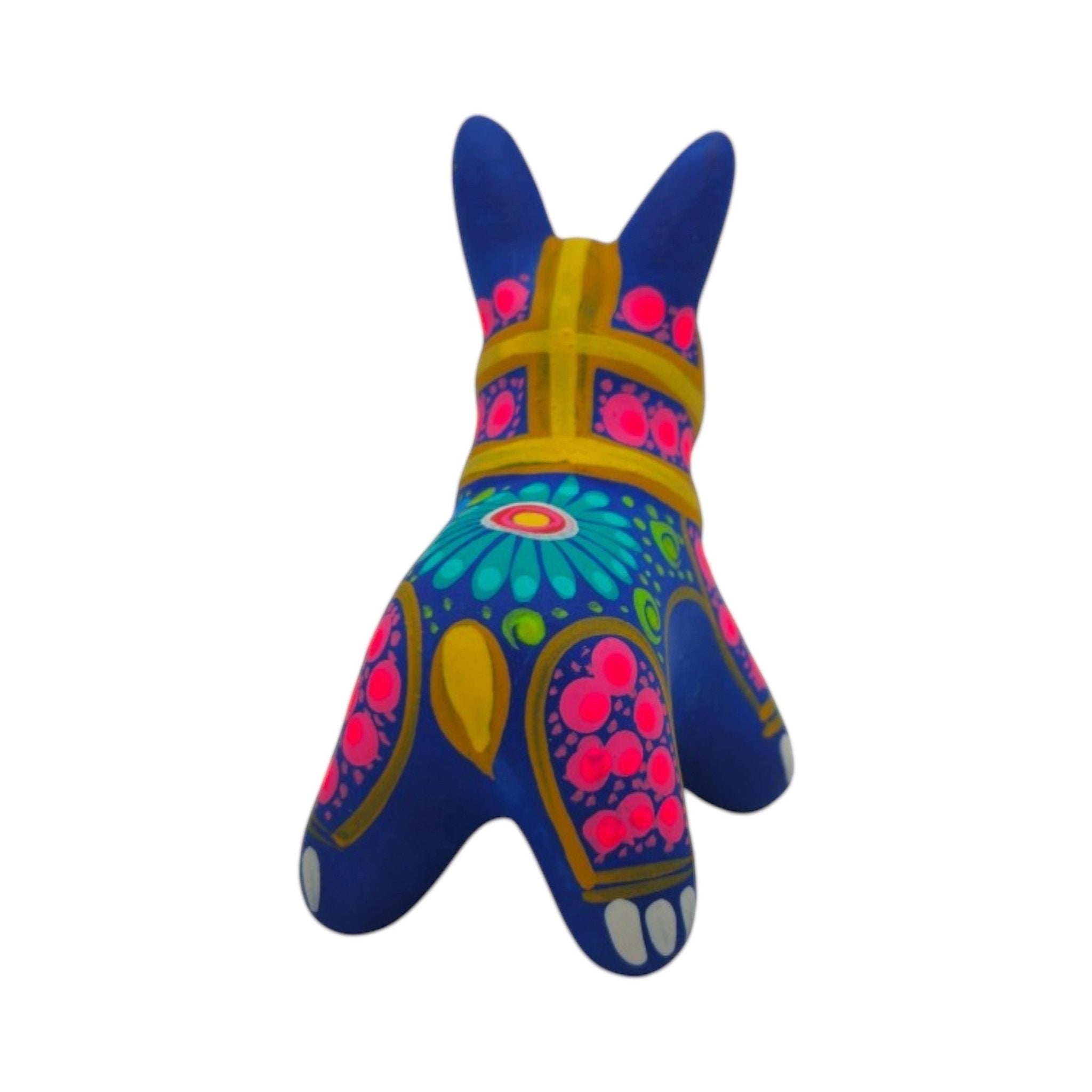 Alebrije Donkey Figurine | Hand-Painted Mexican Folk Art Talavera Figurine La Vie Bien Alebrije Donkey Figurine | Hand-Painted Mexican Folk Art