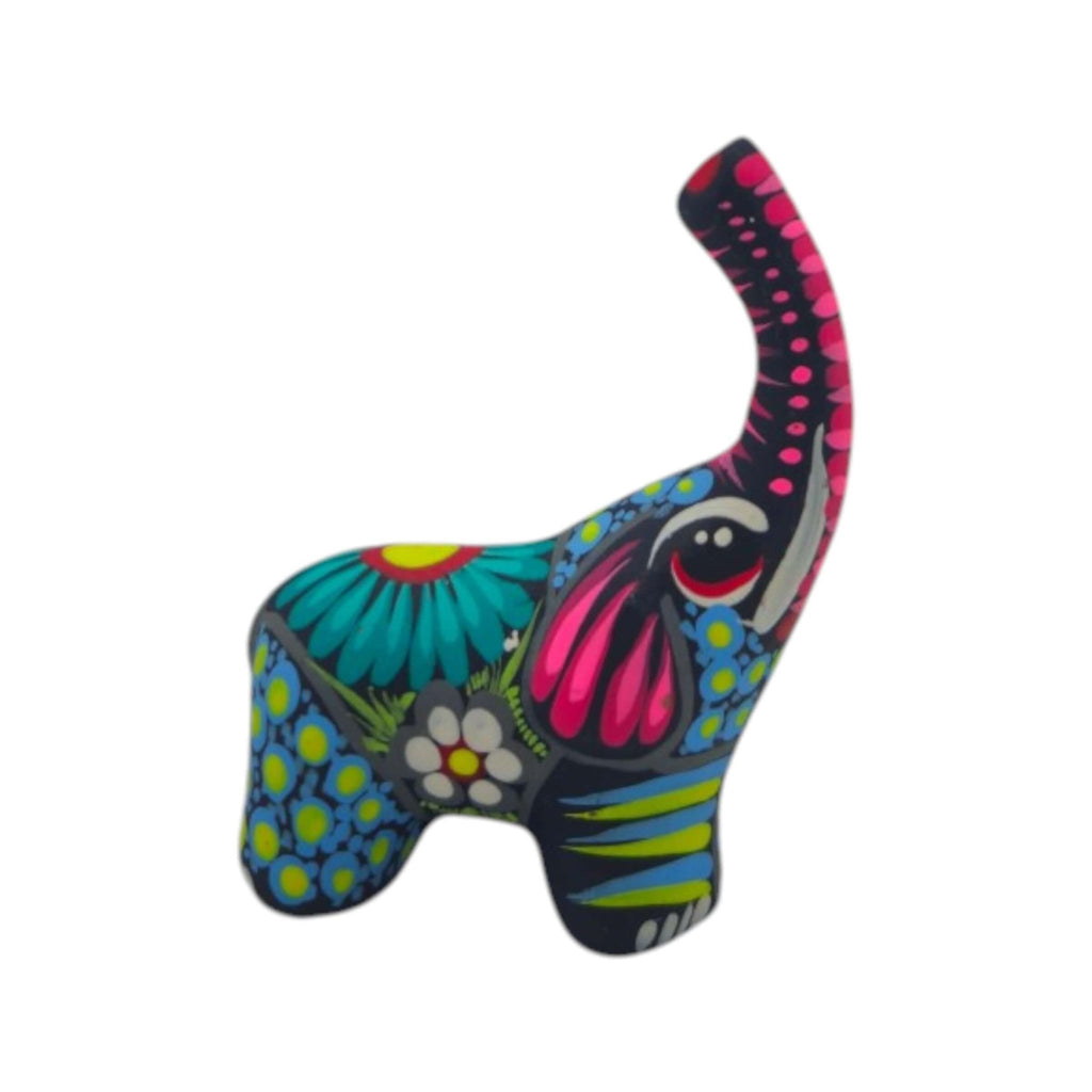 Alebrije Elephant Figurine | Colorful Mexican Folk Art Talavera Figurine La Vie Bien Alebrije Elephant Figurine | Colorful Mexican Folk Art
