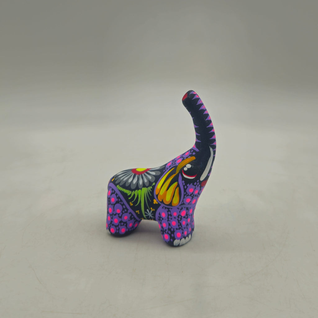 Alebrije Elephant Figurine | Colorful Mexican Folk Art