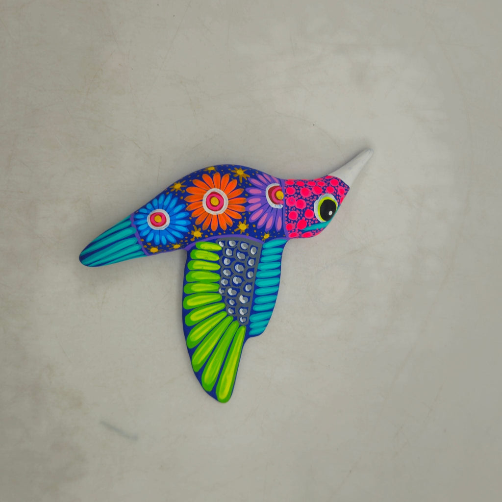 Alebrije Hummingbird Wall Art | Colorful Folk Decor