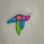 Alebrije Hummingbird Wall Art | Colorful Folk Decor