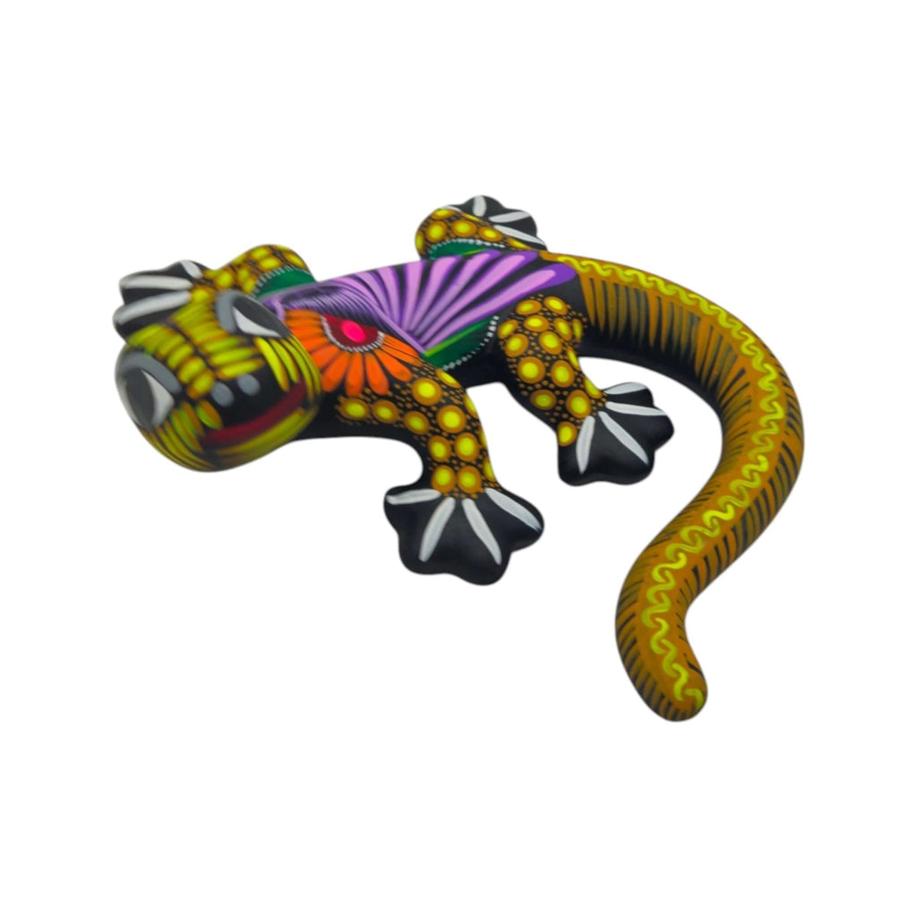 Alebrije Lizard Figurine | Mexican Wall Art Talavera Figurine La Vie Bien Alebrije Lizard Figurine | Mexican Wall Art
