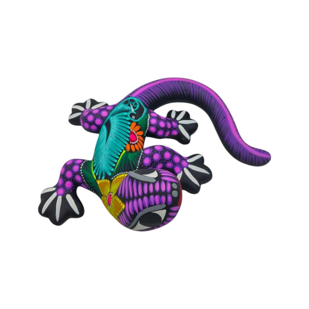 Alebrije Lizard Figurine | Mexican Wall Art Talavera Figurine La Vie Bien Alebrije Lizard Figurine | Mexican Wall Art