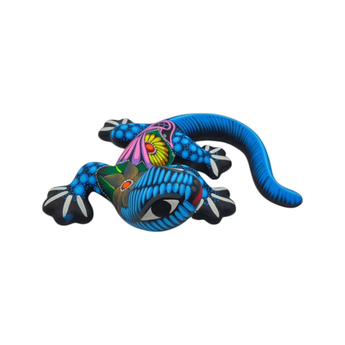Alebrije Lizard Figurine | Mexican Wall Art Talavera Figurine La Vie Bien Alebrije Lizard Figurine | Mexican Wall Art