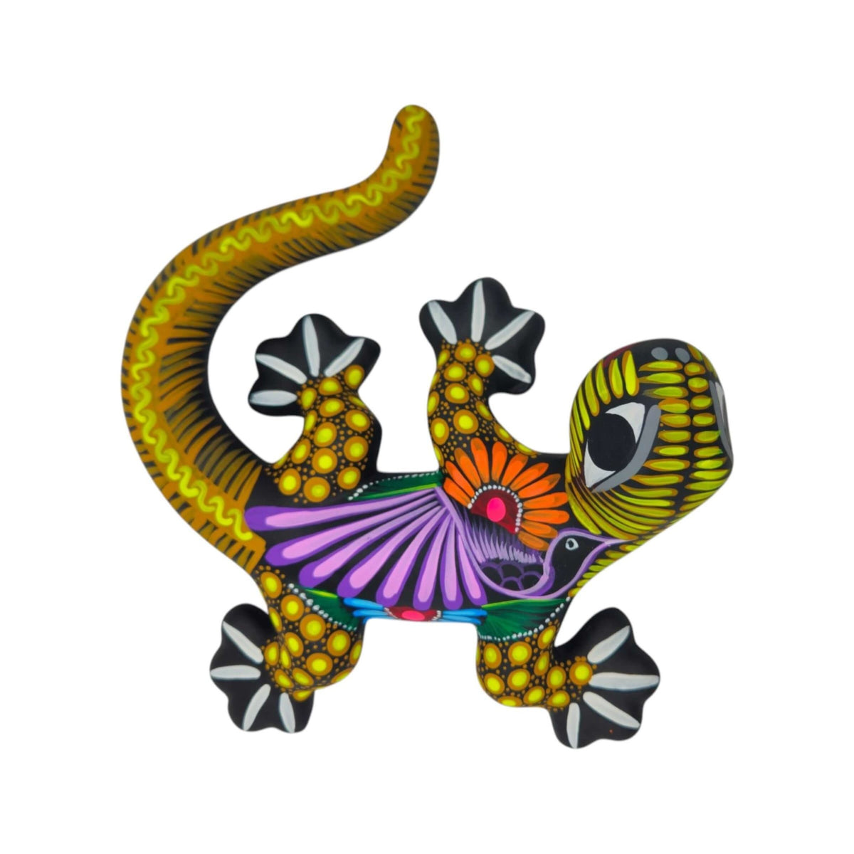 Alebrije Lizard Figurine | Mexican Wall Art Talavera Figurine La Vie Bien Alebrije Lizard Figurine | Mexican Wall Art