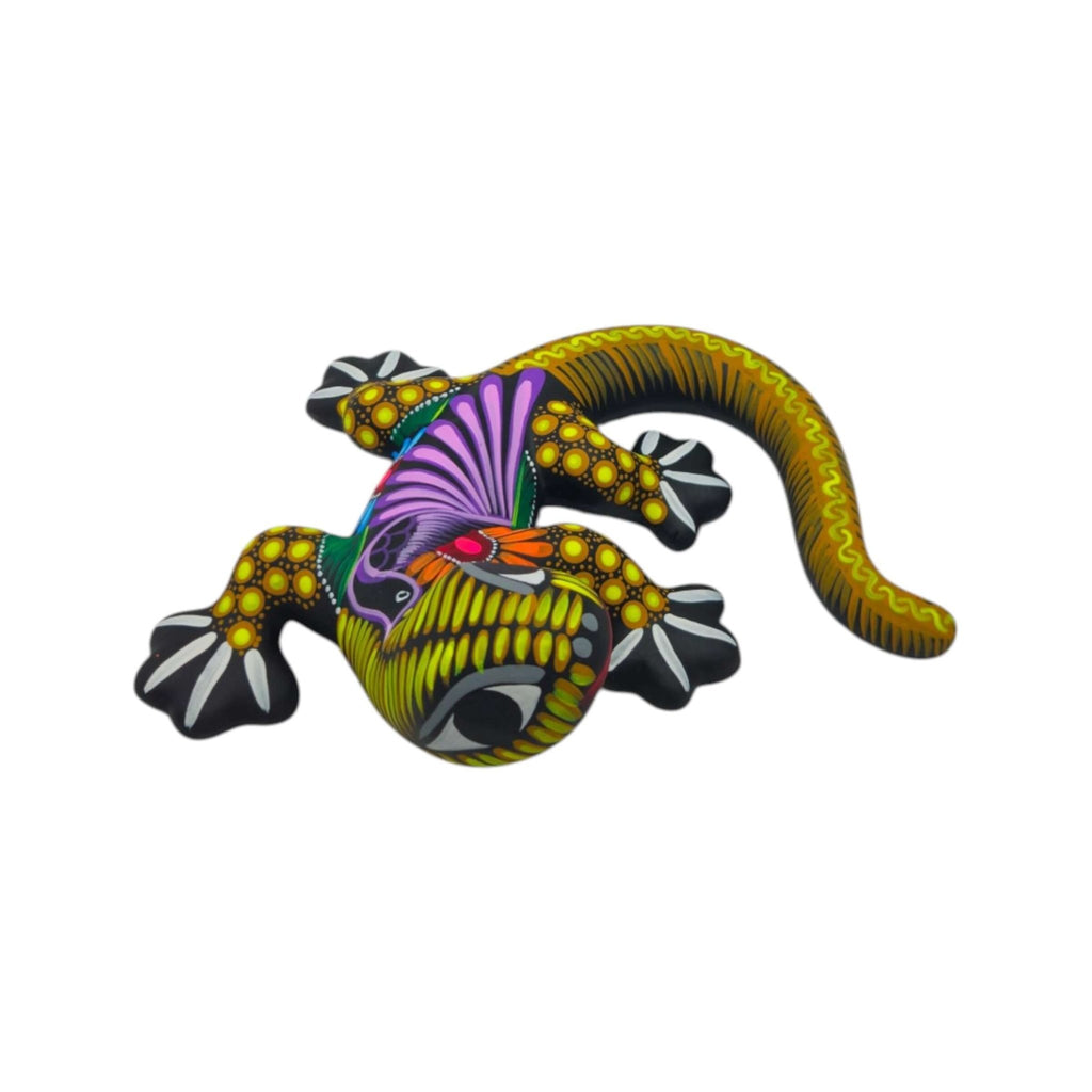 Alebrije Lizard Figurine | Mexican Wall Art Talavera Figurine La Vie Bien Alebrije Lizard Figurine | Mexican Wall Art